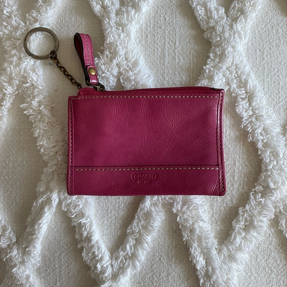 Coach Patent Leather Keychain & Cardholder